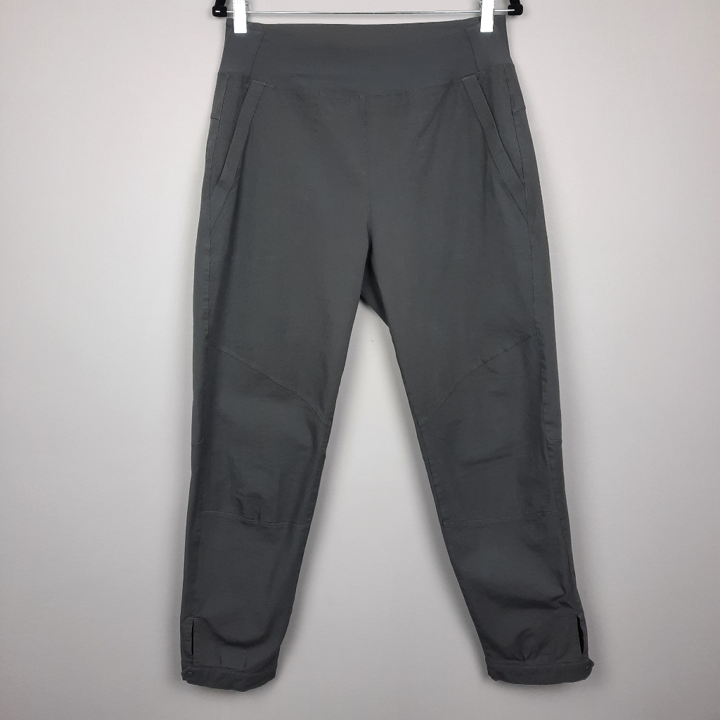 Patagonia Caliza Rock Pants High Waisted Hiking Climbing Joggers Forge Grey 12